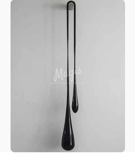 Fiberglass Water Droplet Sculpture: Luxurious Electroplated Ceiling Pendant Decoration Piece