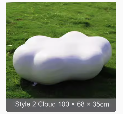 Romantic proposal balloon cloud seat sculpture large ornament.