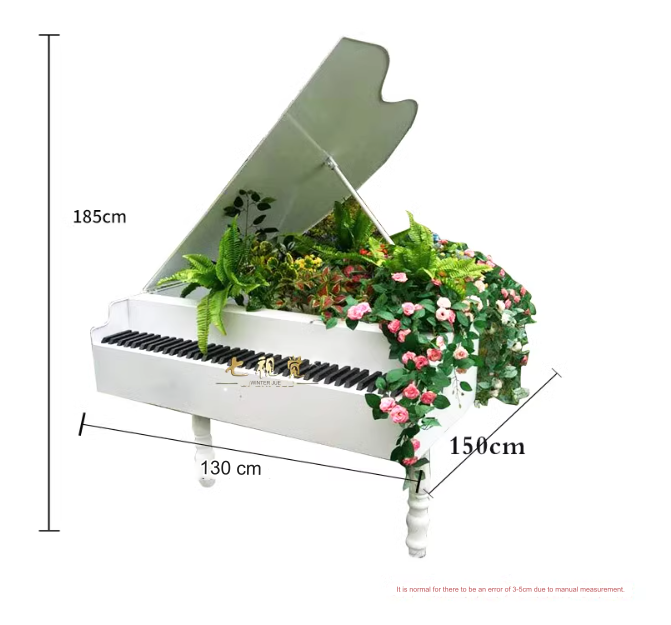 Outdoor garden landscape sculpture, suitable for park, villa, courtyard landscaping and decoration. Creative realistic piano model ornament.