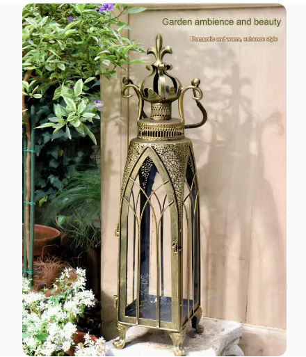 These outdoor Moroccan-style lamps add a touch of elegance to your garden, creating a captivating atmosphere reminiscent of European courtyards. With their vintage design, they serve as exquisite decorations, enhancing the ambiance of your outdoor space.