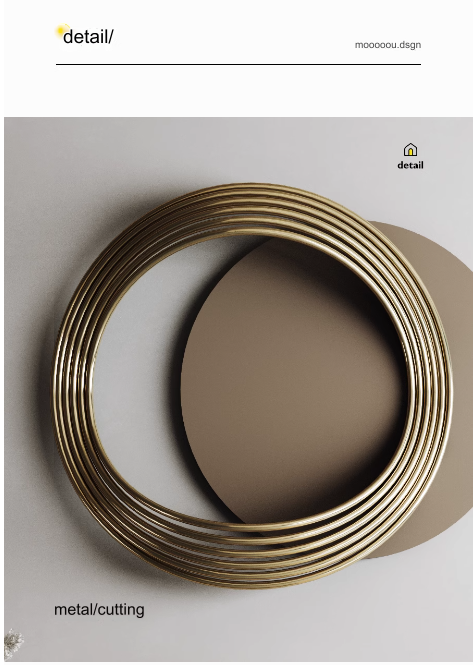 Crafted in the Italian style of luxurious simplicity, this metal wall hanging serves as an exquisite decoration for your living room, dining area, sofa backdrop in the hallway, or as a stylish addition to your bedroom wall.