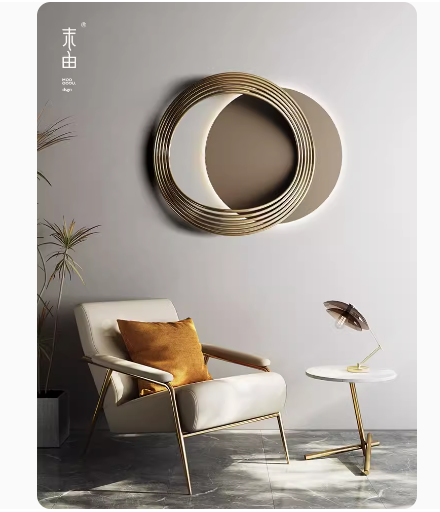 Crafted in the Italian style of luxurious simplicity, this metal wall hanging serves as an exquisite decoration for your living room, dining area, sofa backdrop in the hallway, or as a stylish addition to your bedroom wall.