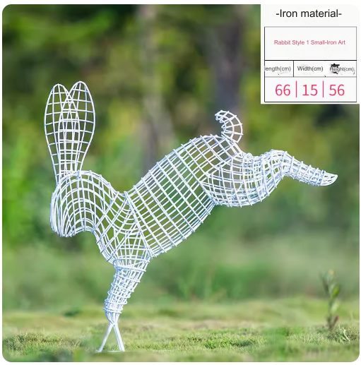 This stainless steel hollow-out sculpture features a graceful deer amidst blooming dandelions, adding a touch of elegance to any outdoor space.