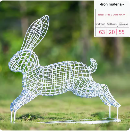 This stainless steel hollow-out sculpture features a graceful deer amidst blooming dandelions, adding a touch of elegance to any outdoor space.