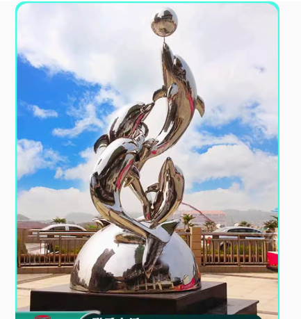 Custom-made stainless steel horse sculpture, designed for large courtyard spaces, featuring intricate metal hollowing and outdoor artistic animal figurines.