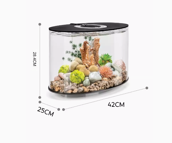 Small desktop fish tank, suitable for bedrooms, living rooms, and home decor. It's a new model of lazy-person aquariums.