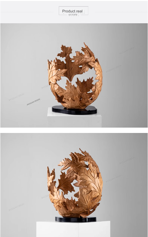 Creative Abstract Hollow-out Wood Carving Craft Decor: Sculpture Art Piece for Foyer