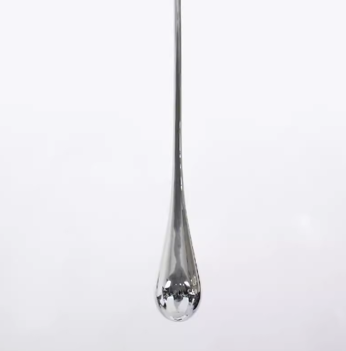 Fiberglass Water Droplet Sculpture: Luxurious Electroplated Ceiling Pendant Decoration Piece