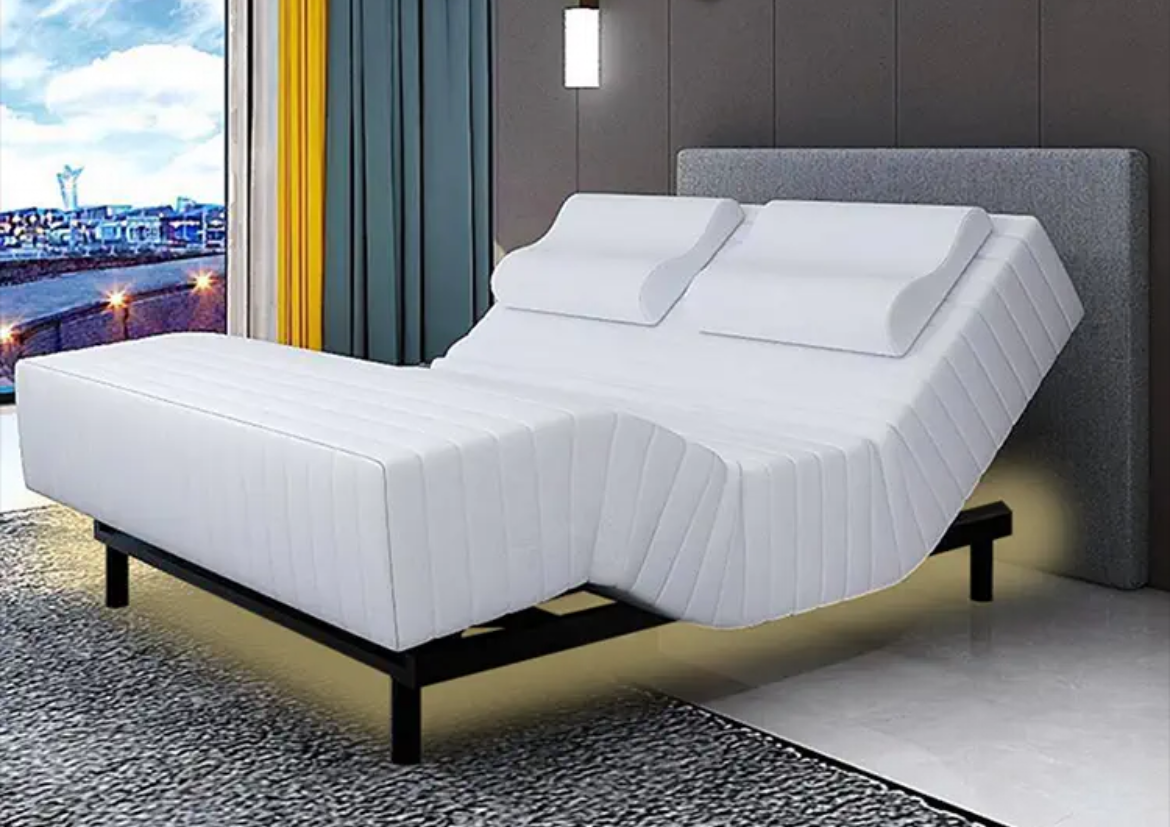 Experience Blissful Luxury: Intelligent Electric Bed with Zero Pressure Mattress and Massage - Your Master Bedroom Dream Come True