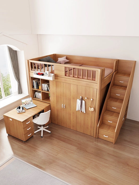 Elevate Your Space: Integrated Bedroom Combo for Small Families - Hassle-Free Setup Included