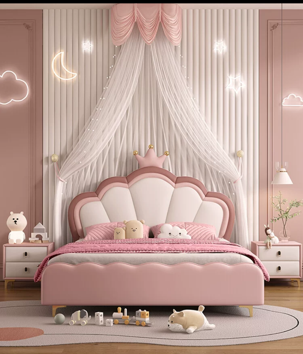 A Bed Fit for a Princess: 2023 Crown Princess Bed- A Fairytale Dream for Your Little Girl's Bedroom. Free Installation and Delivery.