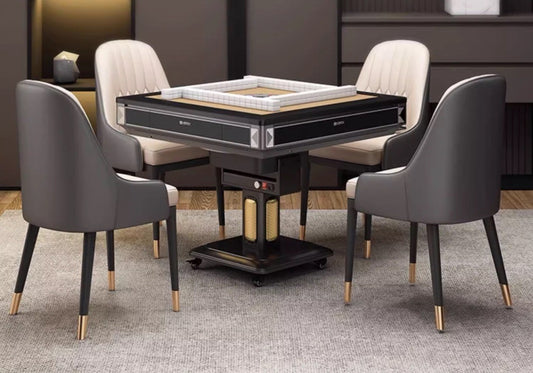 Unleash the Future of Mahjong: Electric Dual Drive Bass Mahjong Machine & Folding Dining Table - Elevate Your Entertainment in Style