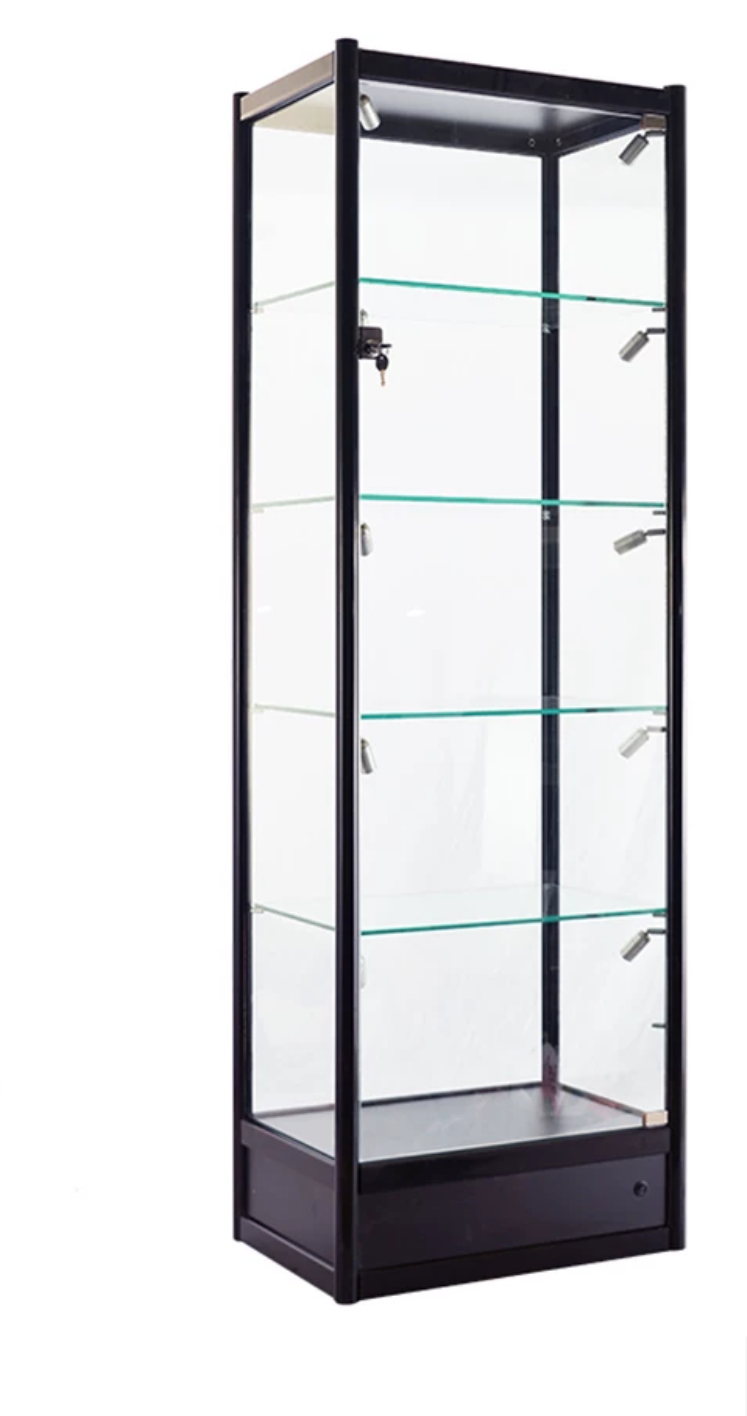 Showcase Your Treasures: Premium Transparent Glass Display Cabinet