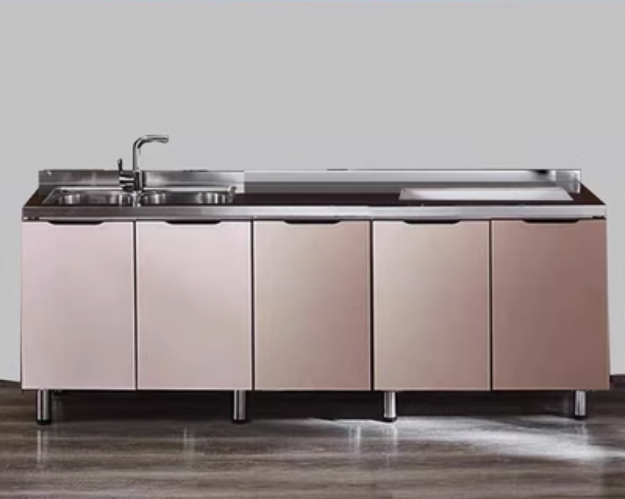 Economical and Stylish: Integrated Stainless Steel Kitchen Cabinet