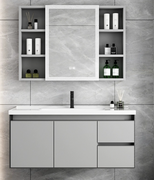 Effortless Elegance: 2023's New Smart Space Aluminum Bathroom Cabinet Combo