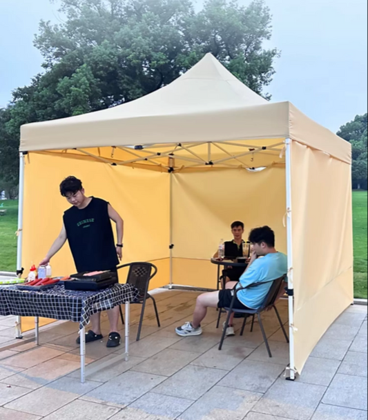 Ultimate Outdoor Shelter: Four-Corner Tent Awning for All-Weather Comfort