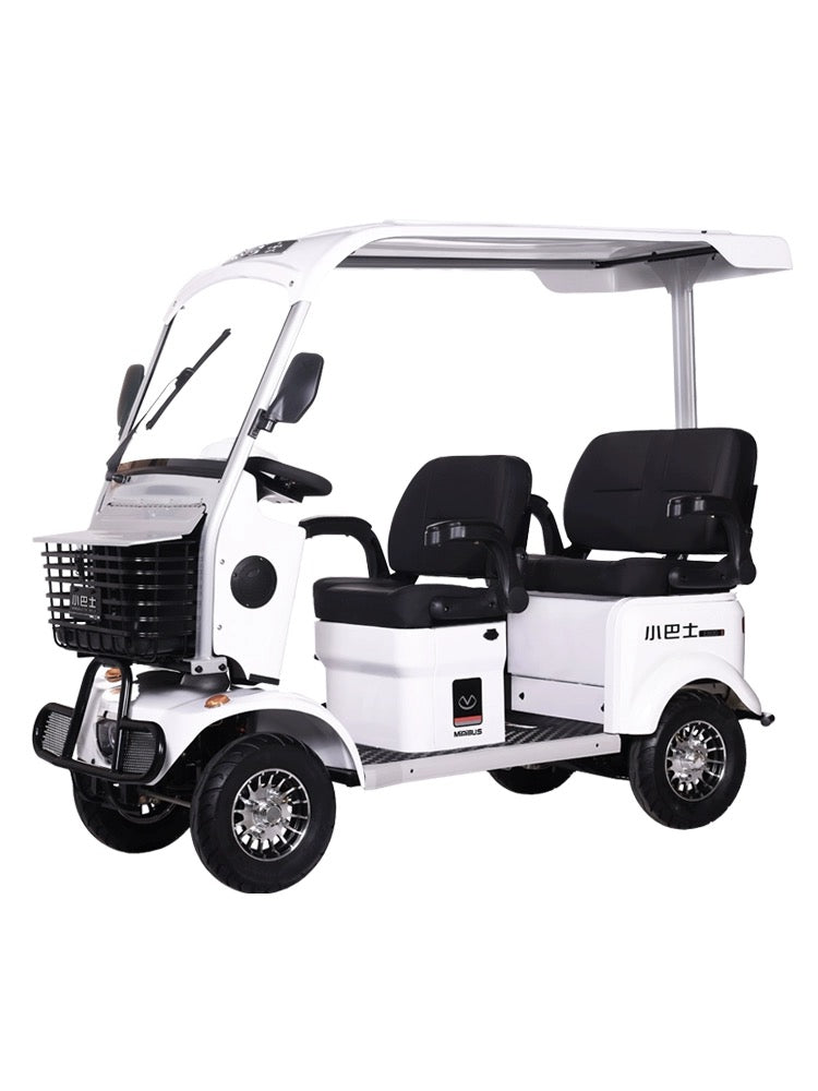 Introducing the E800 Minibus: Your Versatile Electric Four-Wheel Scooter with Disc Brake, Ideal for Elderly Mobility, Passenger, and Cargo Needs!