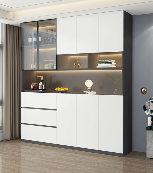 Modern Wall-Mounted Sideboard: Your Stylish Solution for Dining and Living Room Storage, Kitchen Cupboard, and Wine Cabinet All in One