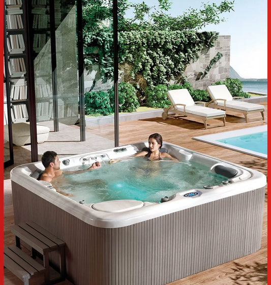 Indulge in Luxury: Outdoor Massage Bathtub with Constant Temperature Heating