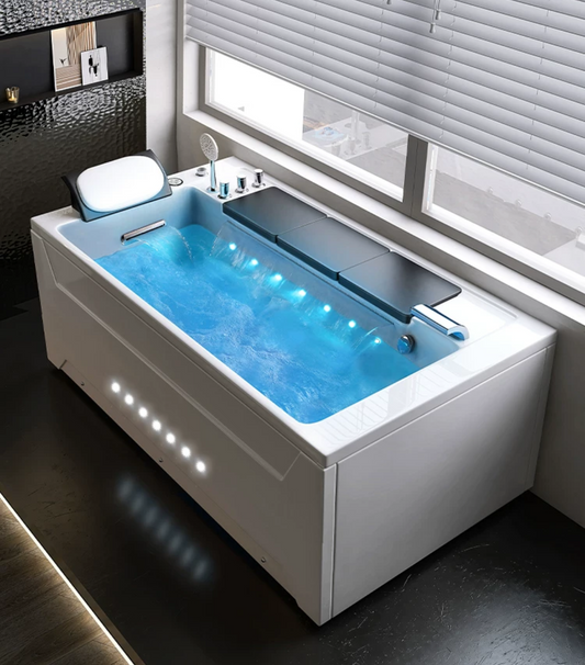 Experience the Luxury of Waterfall Design and Constant Temperature in our 1.8 Meter Bathtub – Basin 309