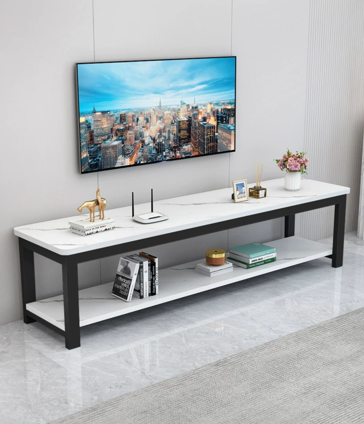 Space-Saving Commercial TV Cabinet for Top-Notch Comfort.