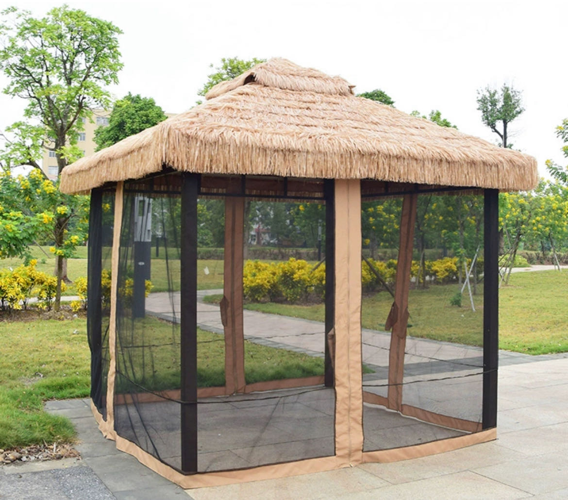 Sheltered by Beauty: Eco-Friendly Straw Awning Rain Shed