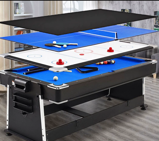 Game On: The Ultimate 4-in-1 Billiard, American Snooker, and Table Tennis Experience for Your Home