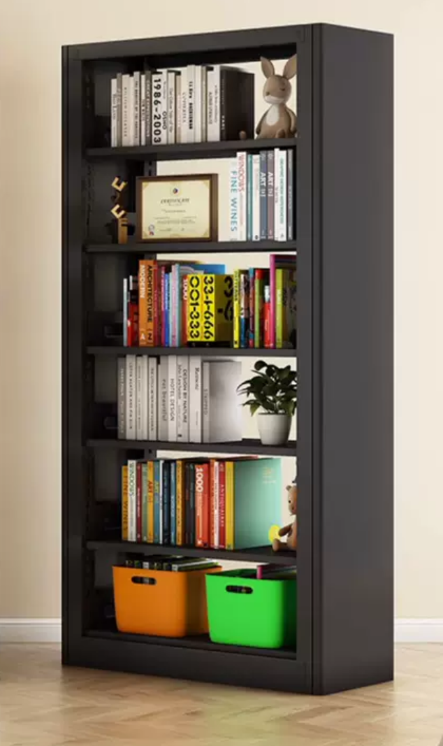 Floor-to-Ceiling Steel Storage: The Ultimate Home Library Solution