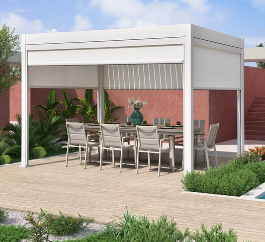 Elevate Your Outdoor Lifestyle with Howvin's Modern Aluminum Alloy Pavilion – Where Elegance Meets Shelter in Your Courtyard Haven.