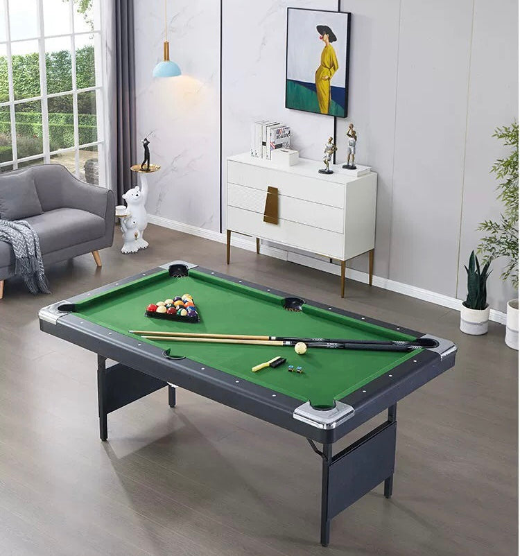 Compact Folding Billiard Table - Ideal for Home and Fun for All Ages