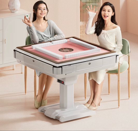 Unleash the Future of Mahjong: Electric Dual Drive Bass Mahjong Machine & Folding Dining Table - Elevate Your Entertainment in Style