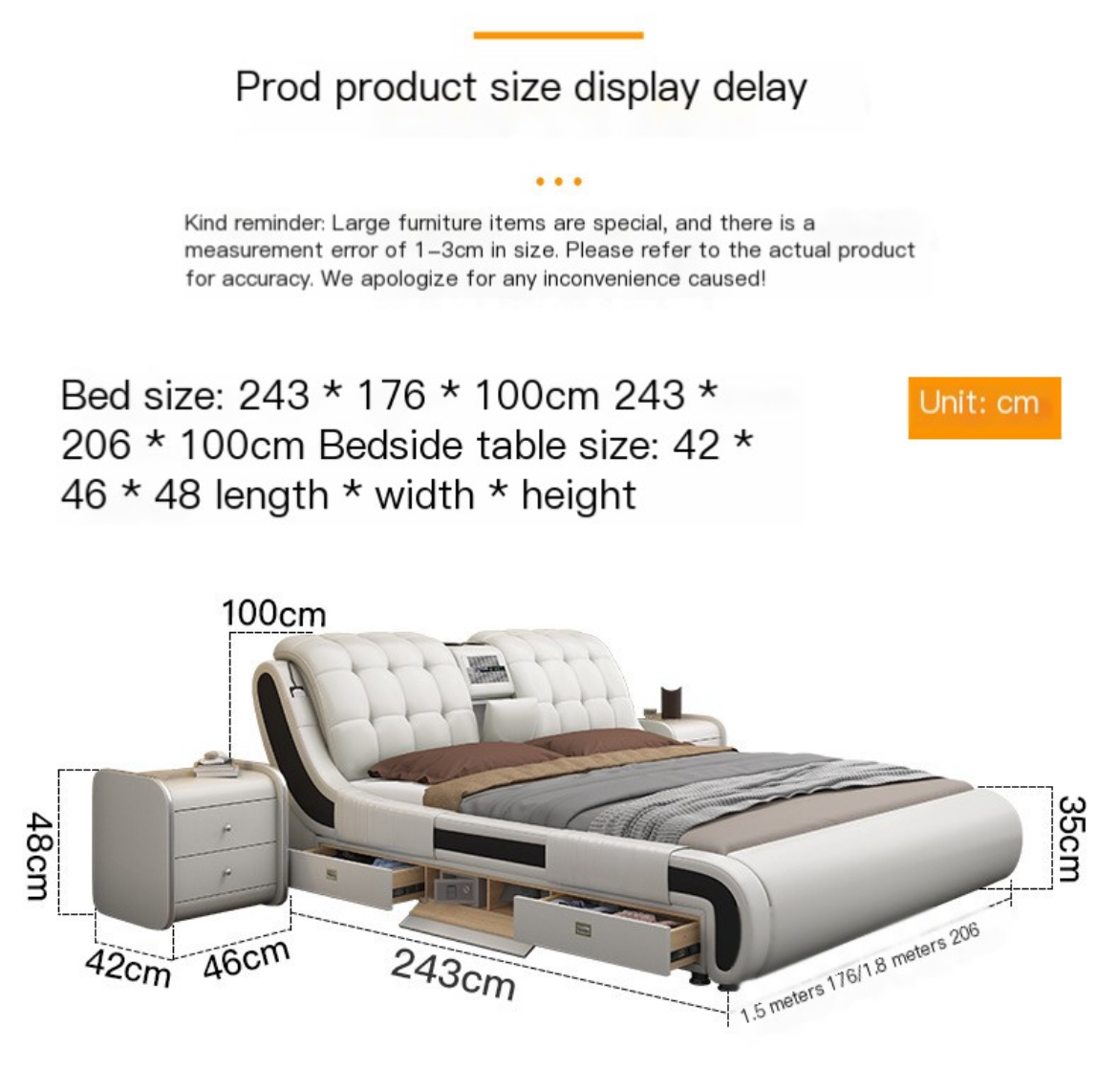 Upgrade Your Bedroom with Luxury: Twin Technology Fabric Bed - We Deliver, We Install