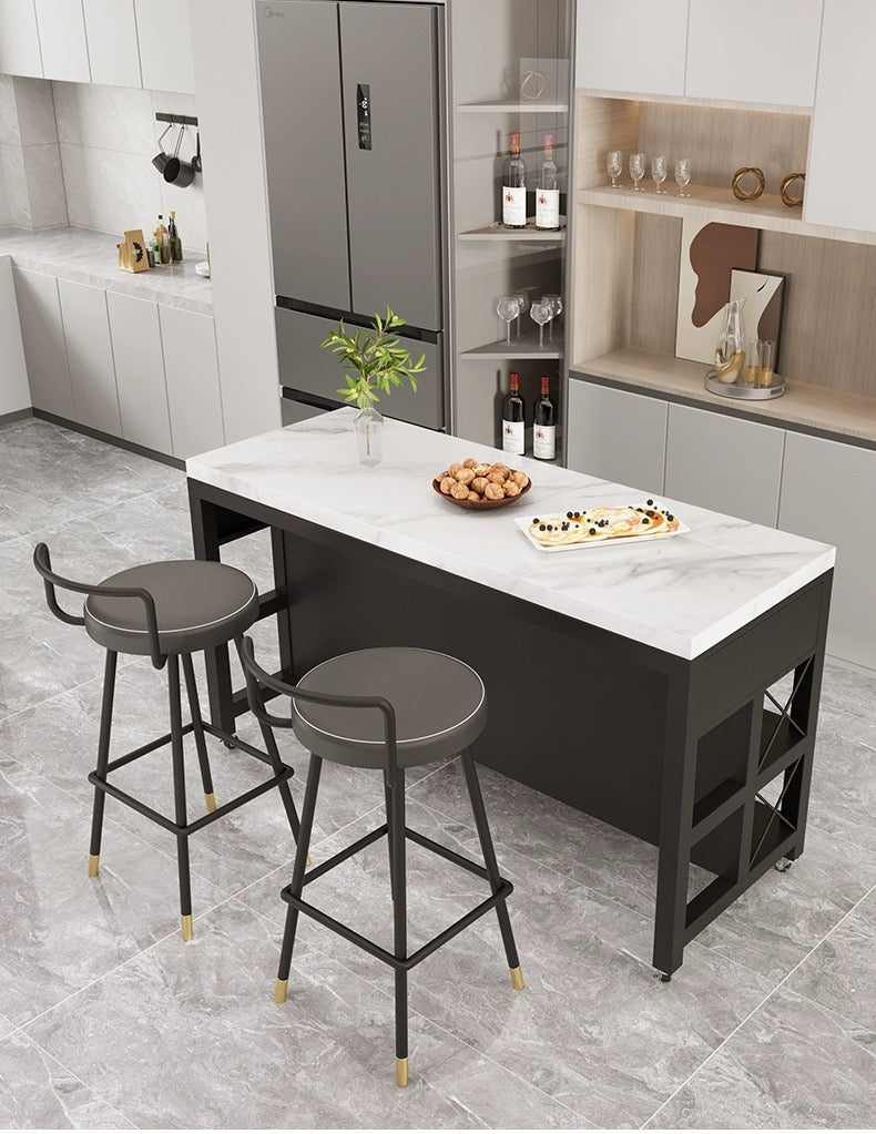 Upgrade Your Cooking Space with a Marble Center Island.200*60*85cm