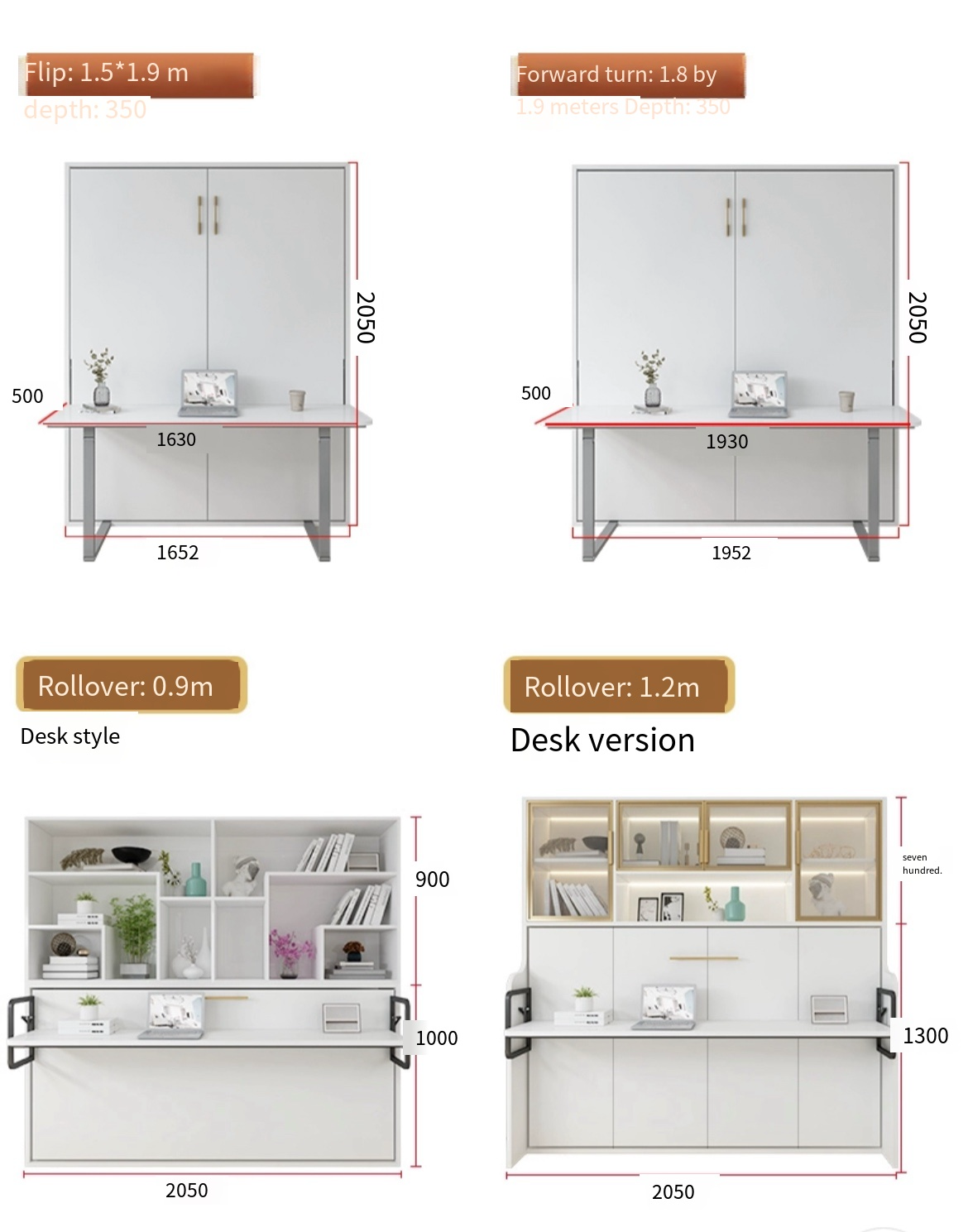 Smart, Stylish, Space-Saving: Murphy Folding Desk - Delivered and Installed with Care