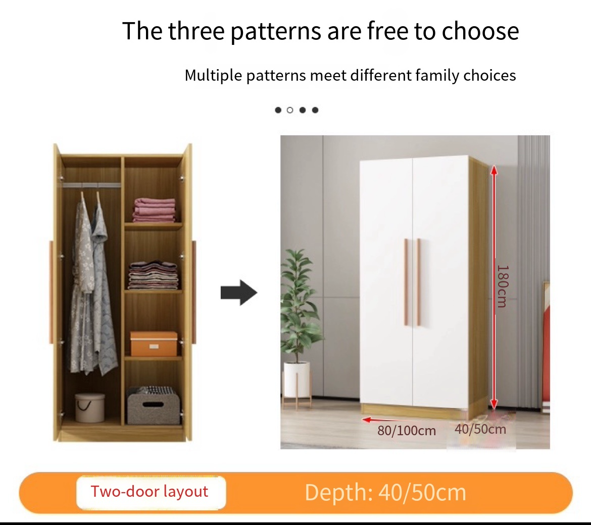 Small Space, Smart Storage: Simple Wooden Wardrobe