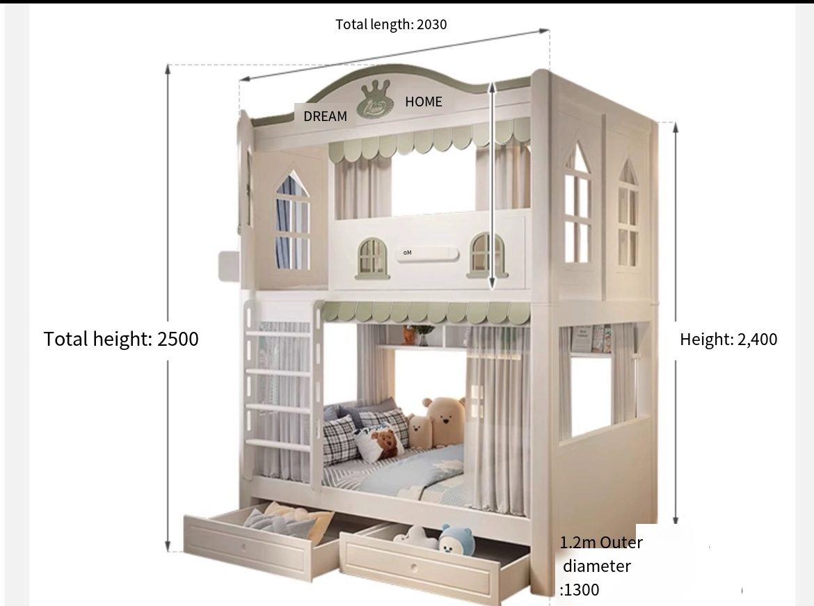 Adventure Awaits: Double Decker Tree House Bed with High and Low Bunks - Delivered and Assembled for You