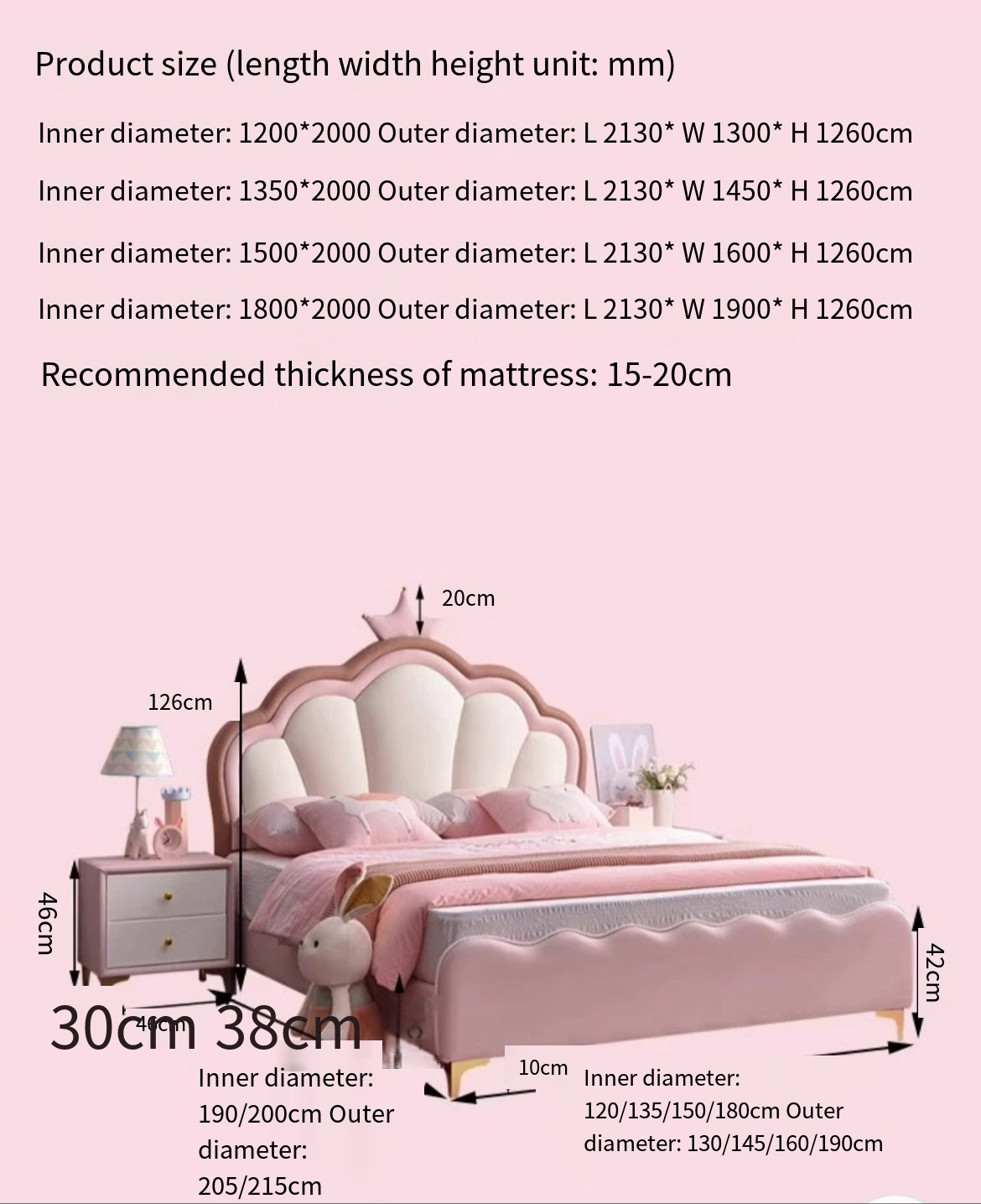 A Bed Fit for a Princess: 2023 Crown Princess Bed- A Fairytale Dream for Your Little Girl's Bedroom. Free Installation and Delivery.