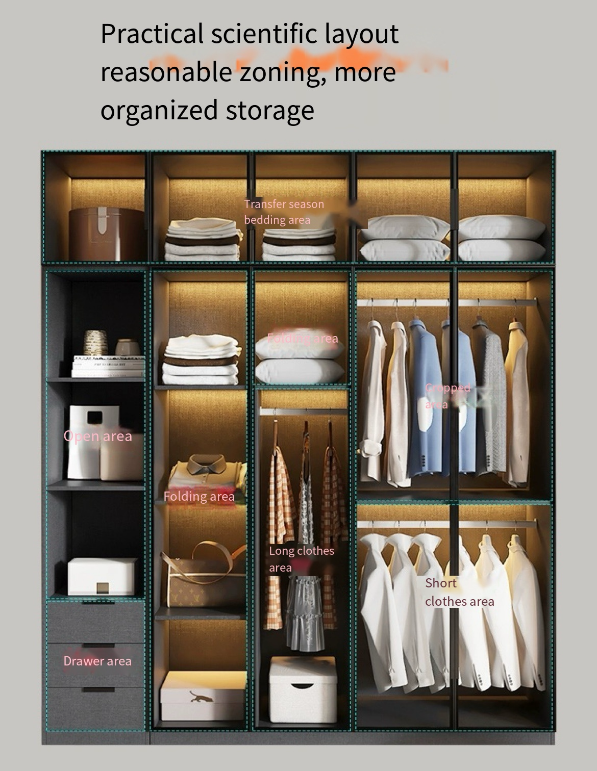 Upgrade Your Space: Light Luxury Bedroom Storage Cabinet