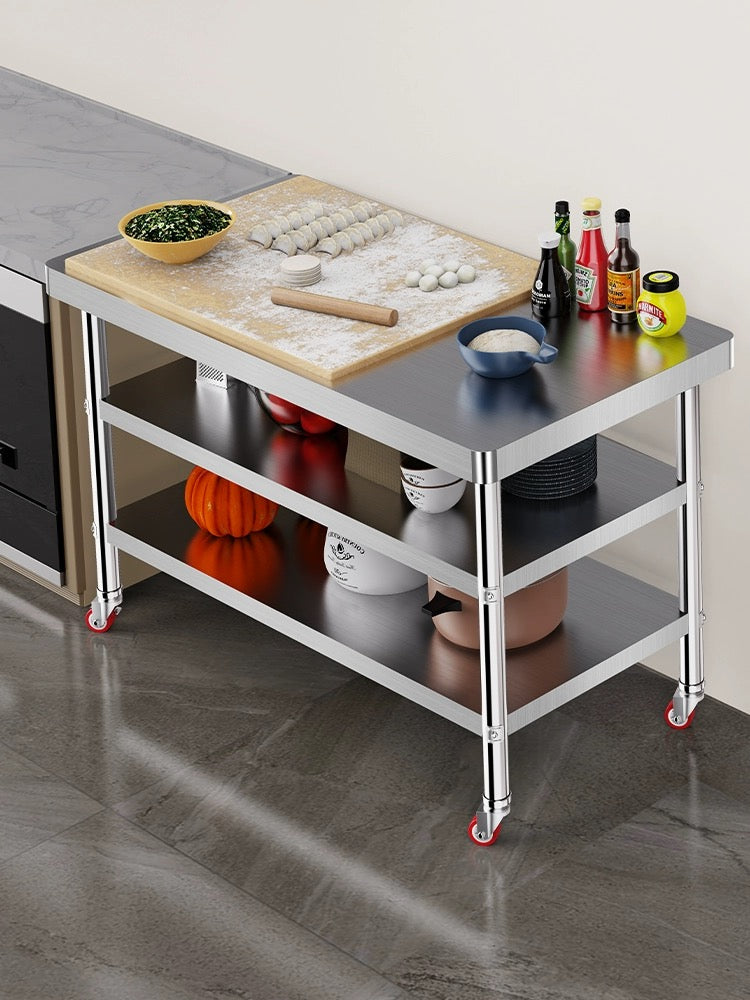 Elevate Your Cooking Space with our Commercial Load-Bearing Table.100*60*80cm