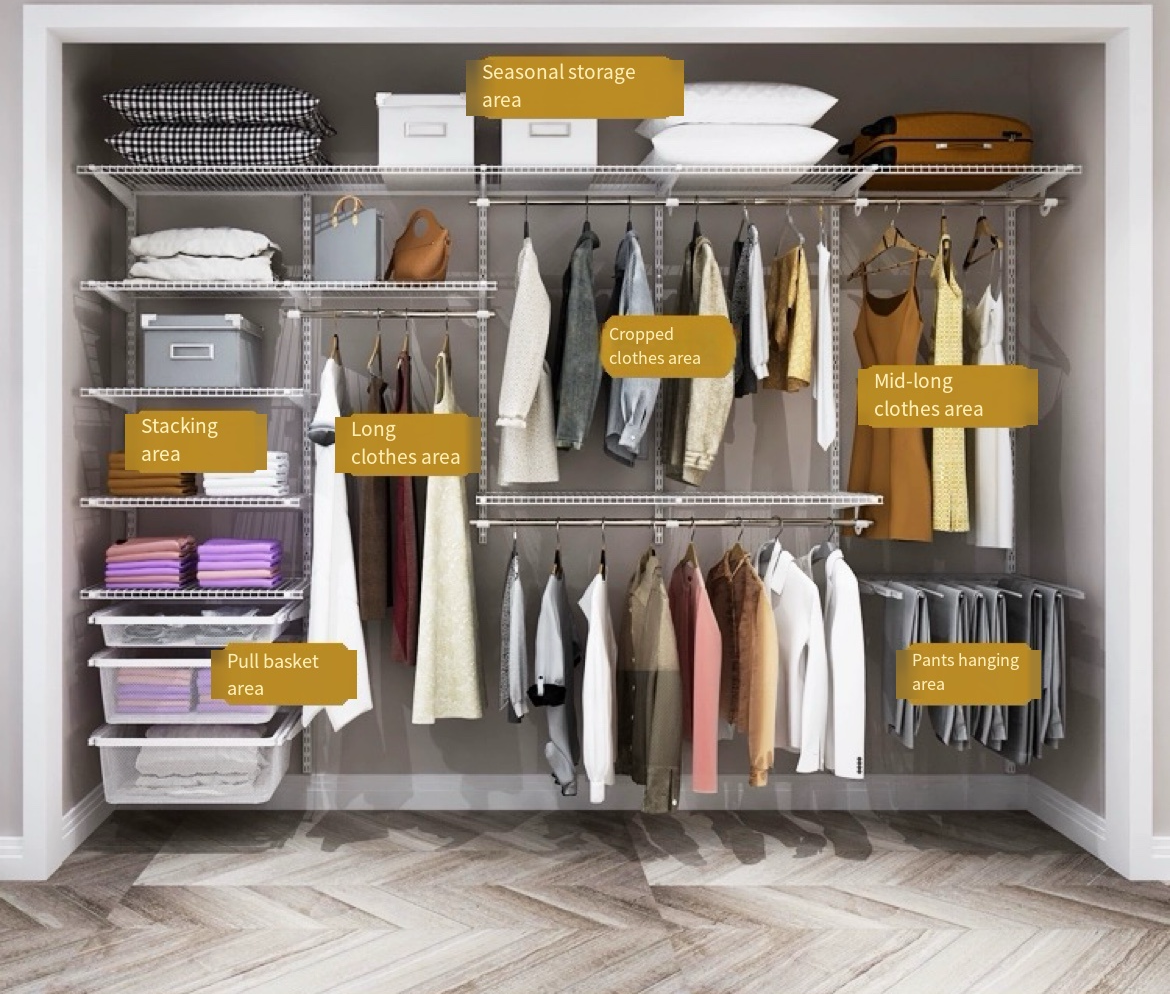 Smart Storage Solution: 2.1m Embedded Wardrobe for Bedroom & More