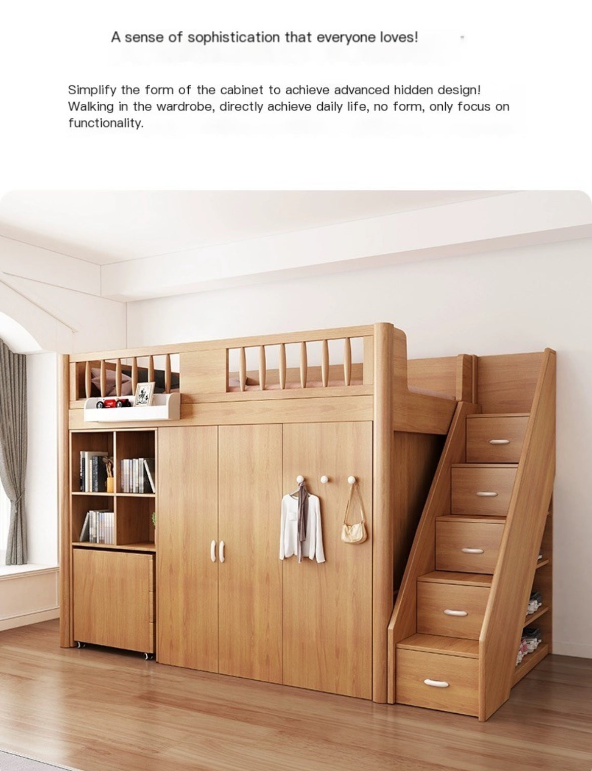 Elevate Your Space: Integrated Bedroom Combo for Small Families - Hassle-Free Setup Included