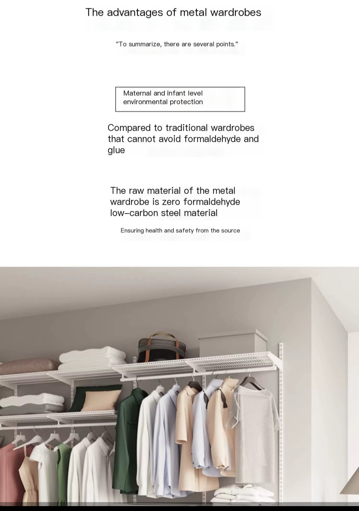 Organize in Style and Maximize Space with Three Rooms Wall-Mounted Closet Wardrobe