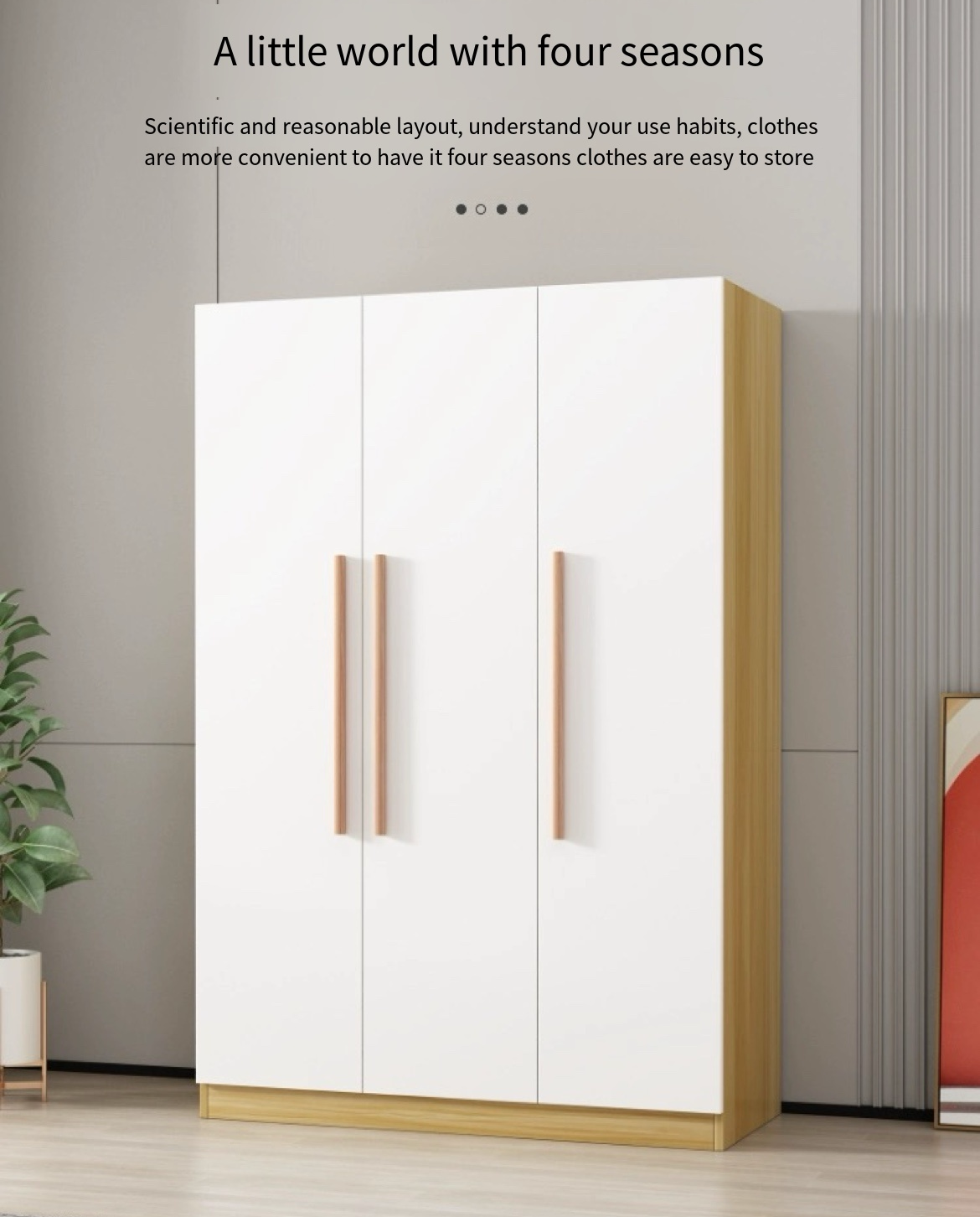 Small Space, Smart Storage: Simple Wooden Wardrobe