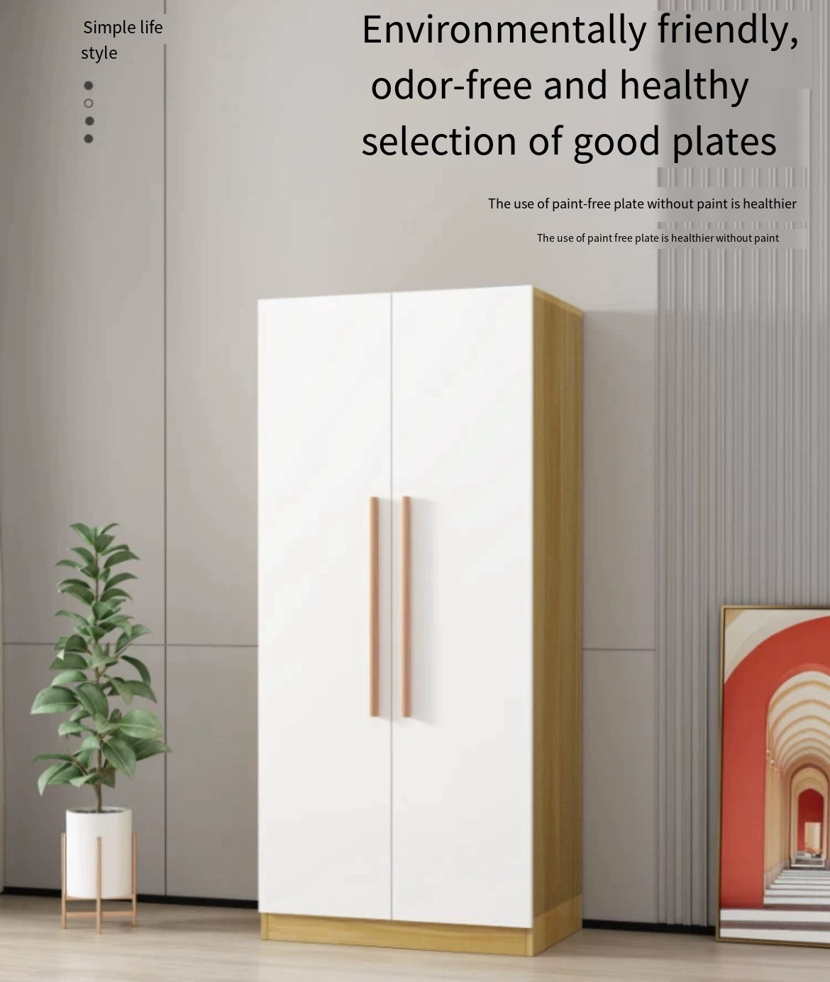 Small Space, Smart Storage: Simple Wooden Wardrobe