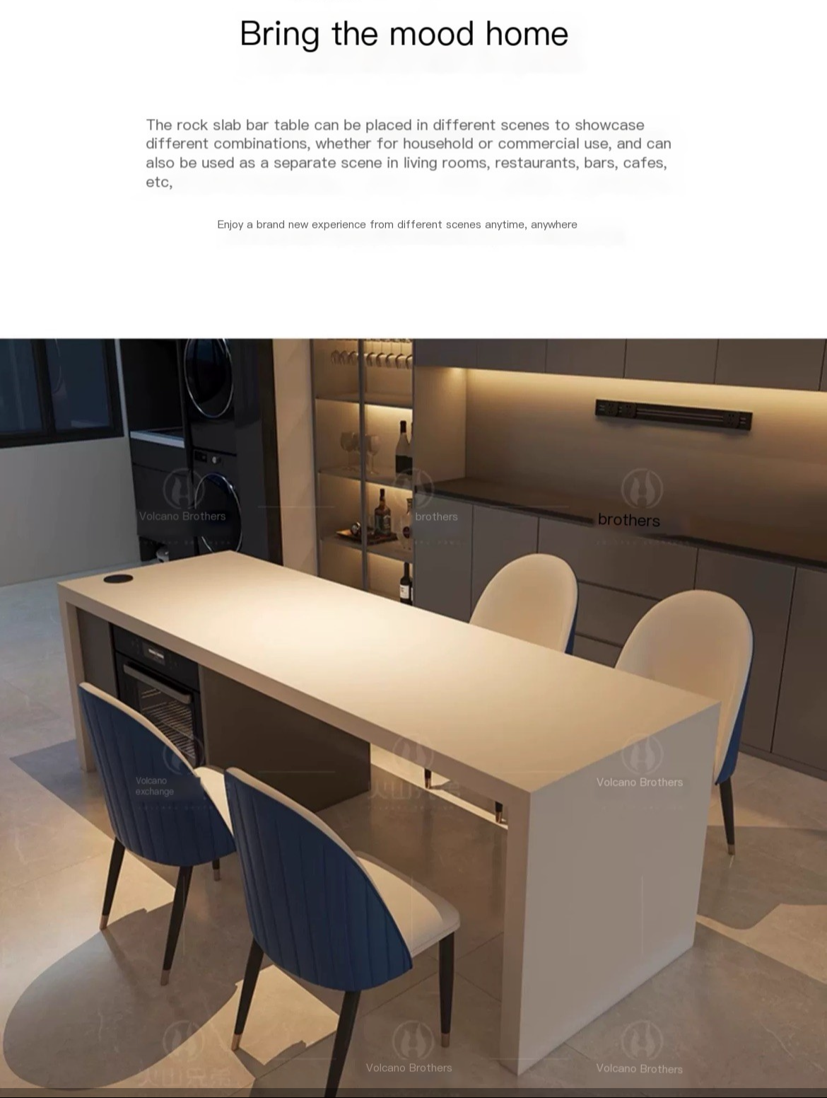 Upgrade Your Dining Experience with Our Inverted Integrated Table Design.180*80*75cm