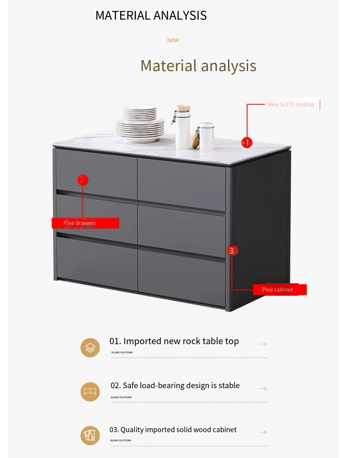 Create a Stylish Cooking Sanctuary with our Light Luxury Solid Wood Sideboard