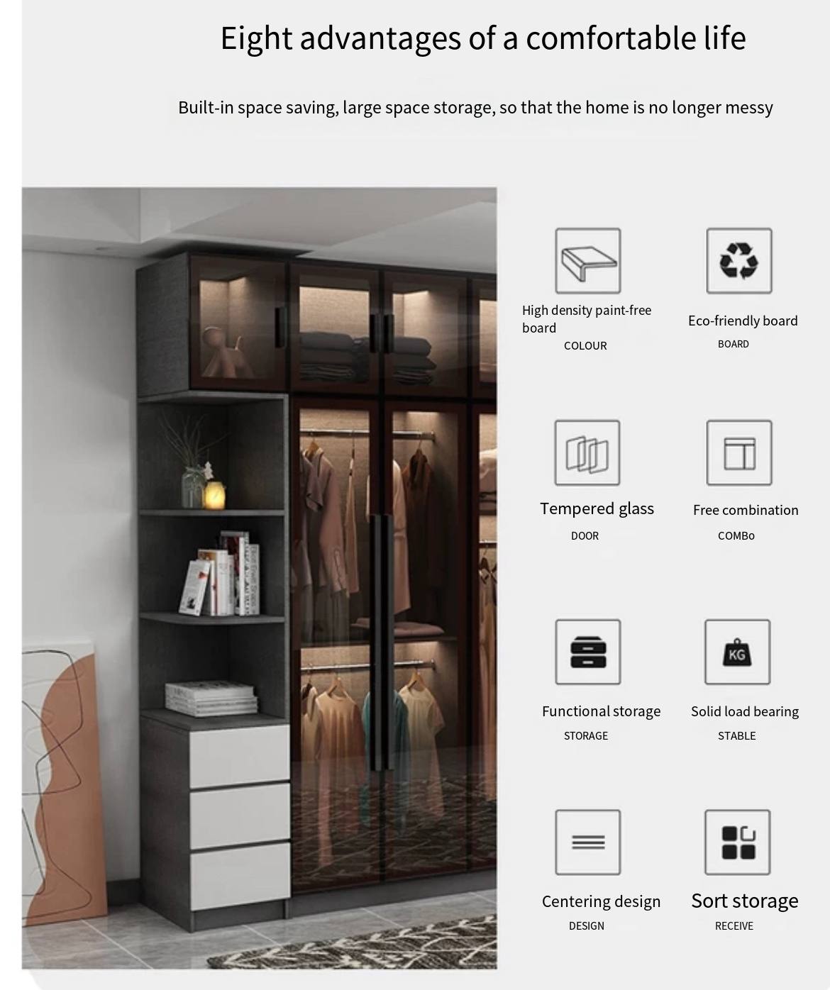 Luxury and Simplicity Combined: Custom Glass Wardrobes for Small Apartments