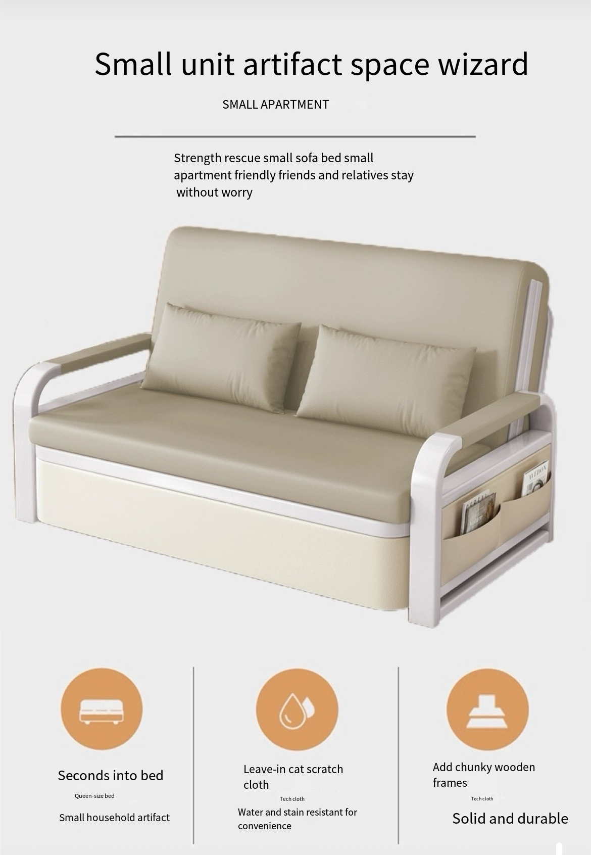 Space-Saving Wonder: Transform Your Small Living Room with Our Single-Person Sofa Bed