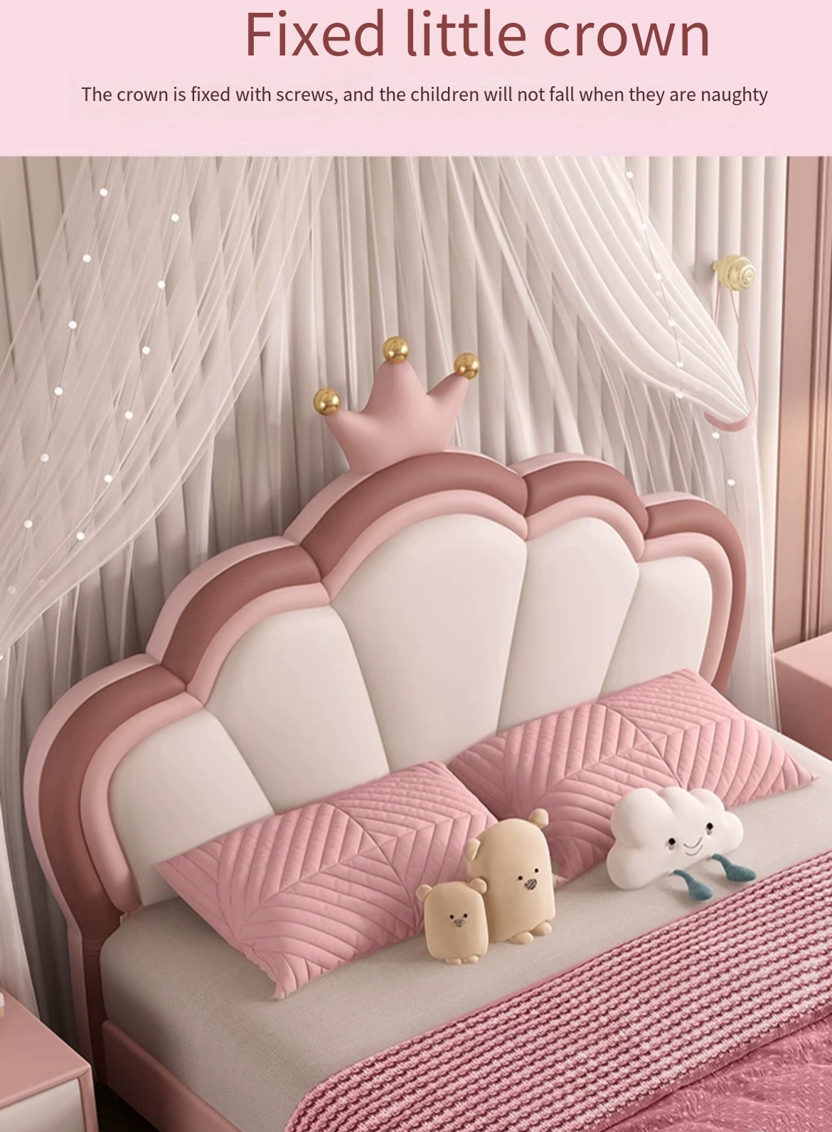 A Bed Fit for a Princess: 2023 Crown Princess Bed- A Fairytale Dream for Your Little Girl's Bedroom. Free Installation and Delivery.