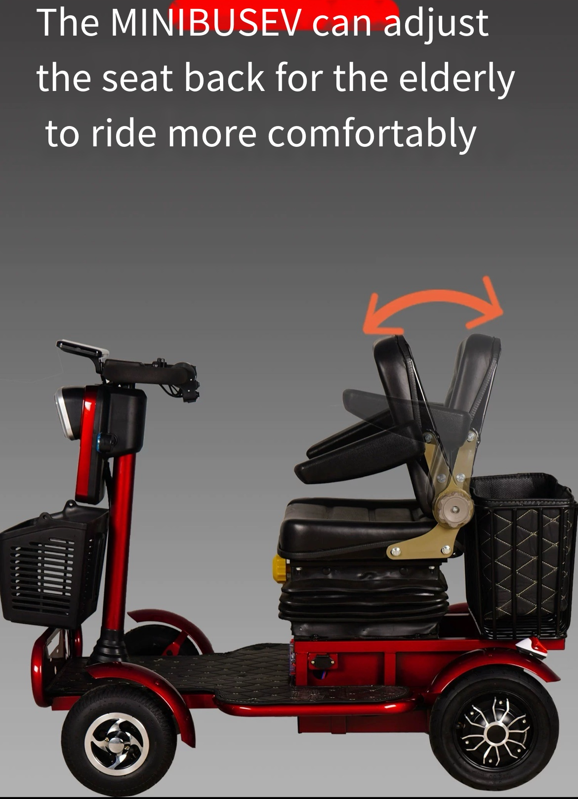 Electrical Minibus Scooter with maximum 500w power and 24v battery: The Ultimate Four-Wheel Electric Vehicle for Seniors and the Disabled